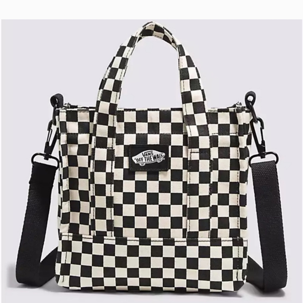 ISO blank canvas checker vans crossbody